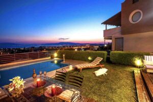 second home mortgage rates (view of beach and pool outside of second home)