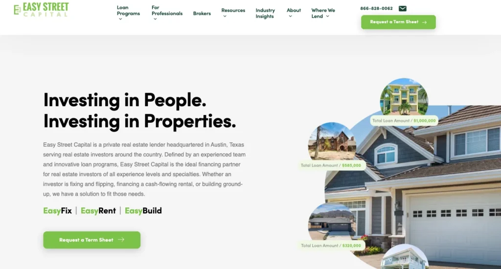 Top 7+ Florida DSCR Loan Lenders Who Actually Get Investors 4 Easy Street Capital_homepage
