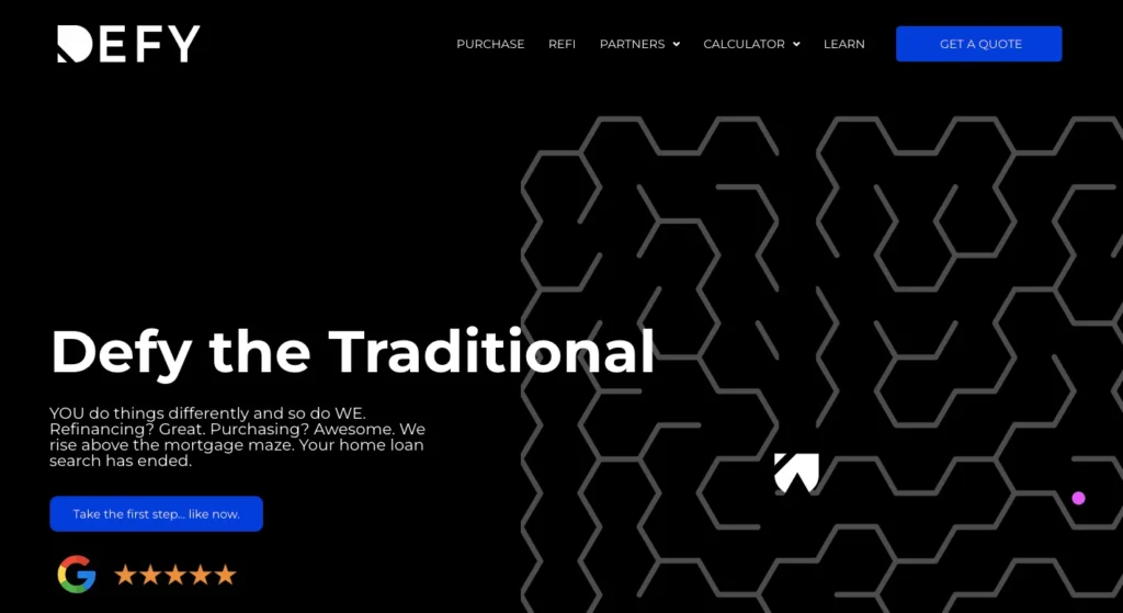 7 Best Jumbo Mortgage Lenders: Expert-Vetted Options for 2025 1 Defy Mortgage_homepage