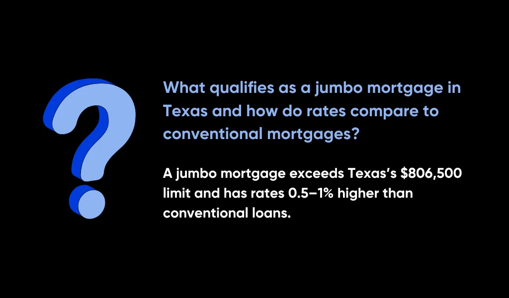 Texas Jumbo Mortgage Rates: Expert Guide for High-Value Homes in 2025 6 What Qualifies as a Jumbo Mortgage in Texas and How Do Rates Compare to Conventional Mortgages