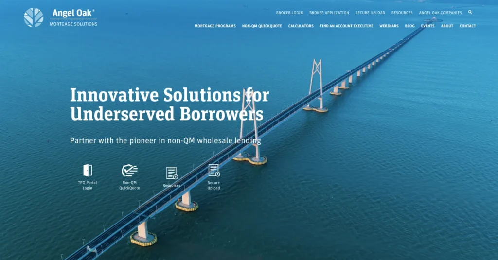 Griffin Funding vs. Angel Oak vs. Defy Mortgage: A DSCR Loan Comparison 3 Angel Oak_homepage