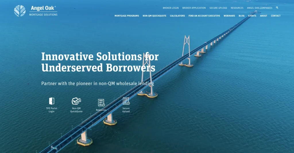 Angel Oak vs Defy Mortgage: Non-QM Comparison for Investors in 2026 1 Angel Oak_homepage