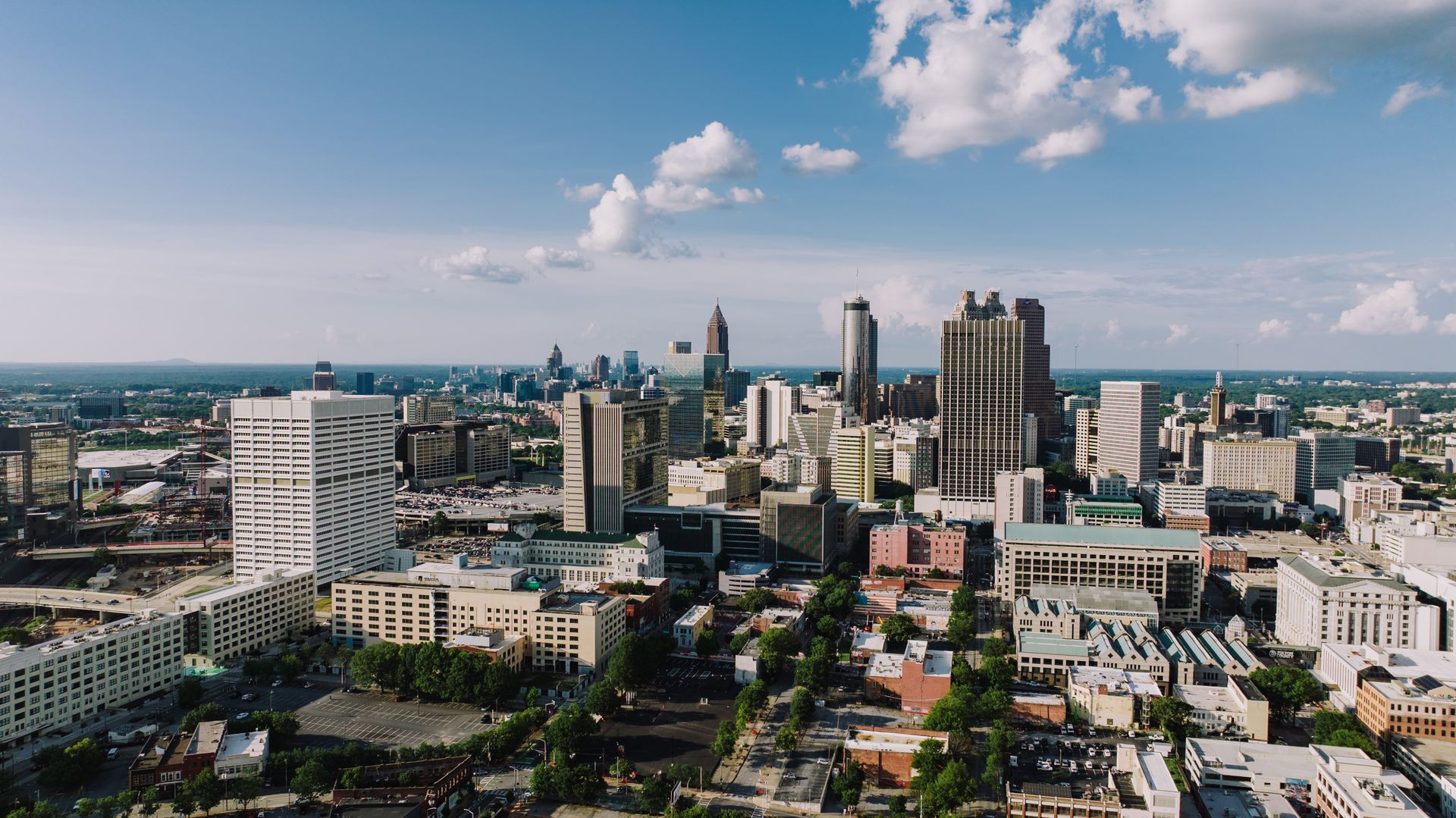 The Digital Deed 19 Aerial view of the Atlanta skyline on a sunny day